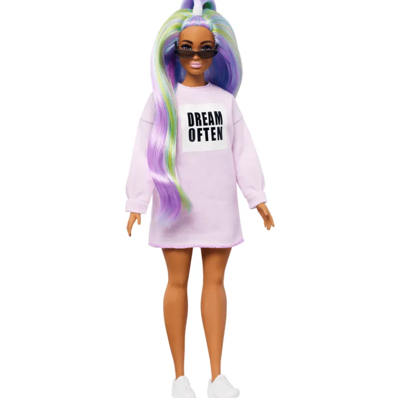 Barbie Diversidad Fashion Doll & Beauty Cabello Multicolor y Sudadera XL<Mattel Clearance