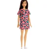 Barbie Fashion Cabello Negro con Vestido con Corazones<Mattel New
