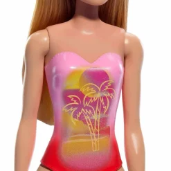 Barbie Fashion Doll & Beauty de Playa con Traje de Baño Rosa<Mattel Online