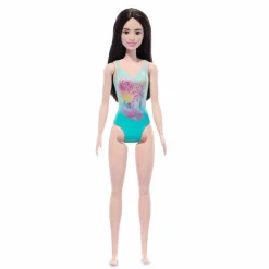 Barbie Fashion Doll & Beauty de Playa con Traje de Baño Azul<Mattel Sale