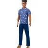 Barbie Fashion Doll & Beauty Ken Camisa Flores Azul<Mattel Online