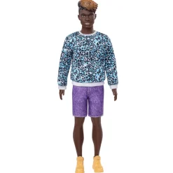 Barbie Fashion Doll & Beauty Ken Sudadera Animal Print y Boardshorts<Mattel Hot