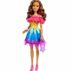 Barbie Fashion Dolls Estatura de 71 cms Vestido Arcoiris<Mattel New