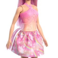 Barbie Fashion Outfit de Unicornio con Falda de Ensueño y Botas Rosas<Mattel Fashion