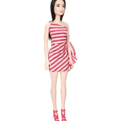 Barbie Fashion Vestido a Rayas Rojo<Mattel Hot