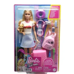 Barbie Fashion Viajera con Perrito Incluye 10 Accesorios de Viaje<Mattel Fashion