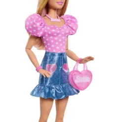 Barbie Large Dolls Muñeca 71cm Falda de Mezclilla Sorpresa HYT84<Mattel Best