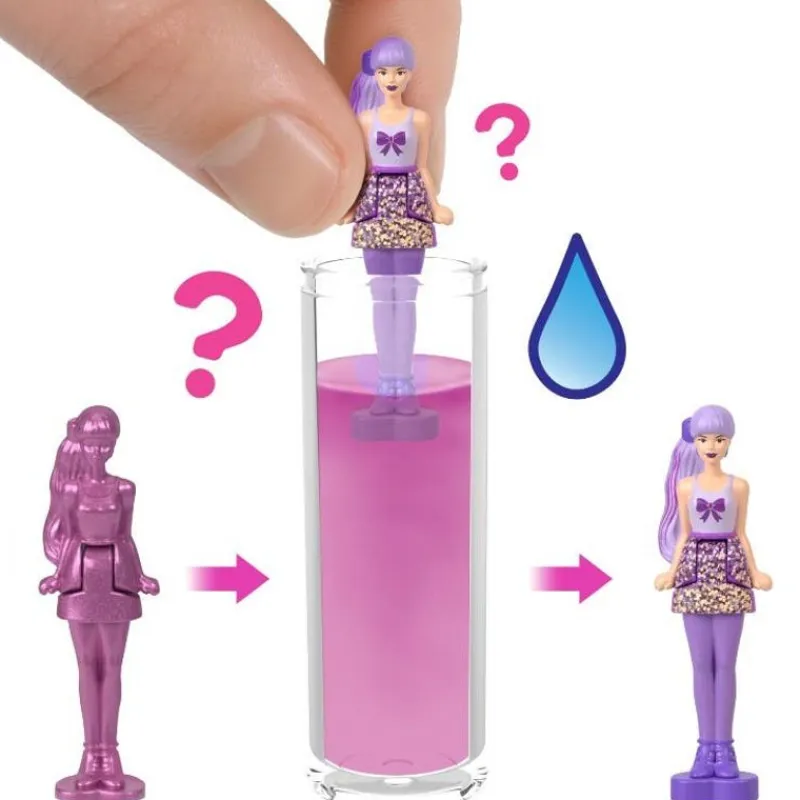 Barbie Mini Muñeca Sorpresa Color Reveal<Mattel Hot