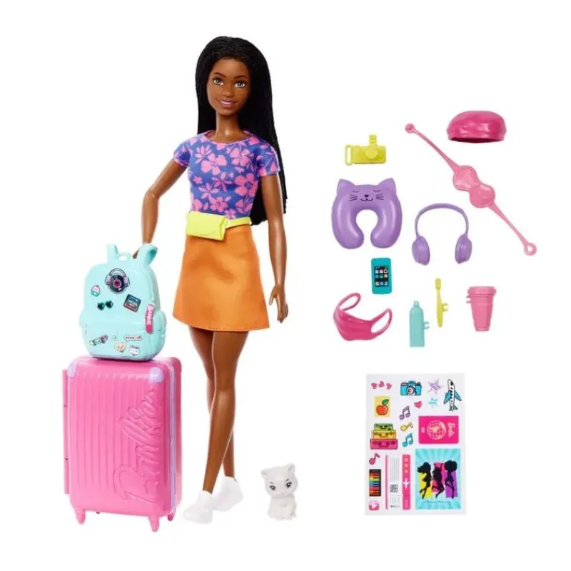 Barbie Muñeca Barbie Brooklyn Set De Viaje HGX55<Mattel Online