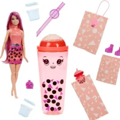 Barbie Muñeca Sorpresa Boba Tea Coral<Mattel Clearance