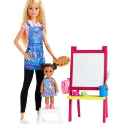 Barbie Profesiones Maestra de Arte Set deJuegos con accesorios y Niña<Mattel Clearance