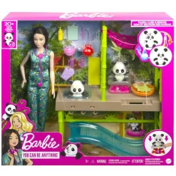 Barbie Set de Juegos Cuidadora de Pandas, Incluye 2 Pandas Bebés<Mattel Sale
