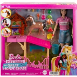 Barbie Set de Juegos Establo de los Caballos<Mattel Outlet