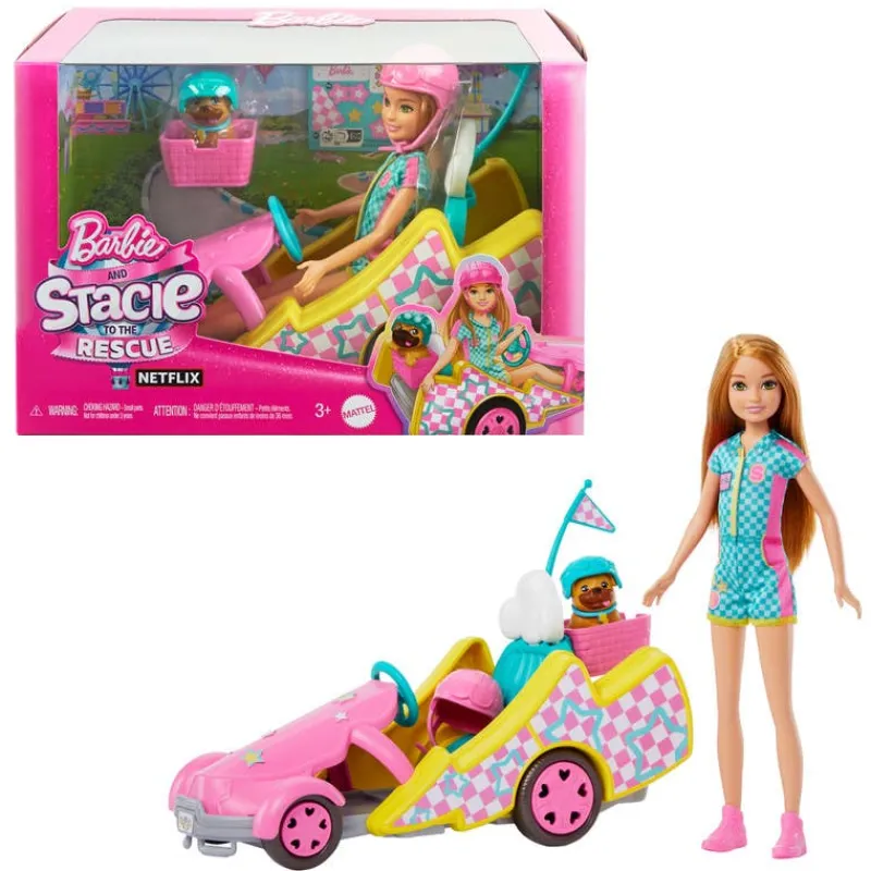 Barbie Stacie Al Rescate con Go Kart<Mattel Best