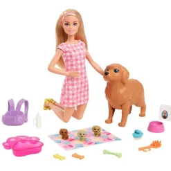 Barbie Veterinaria Mascota Labrador y Cachorritos<Mattel Online