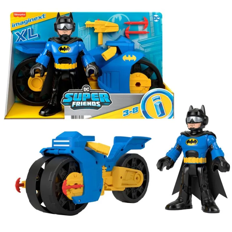 Batman Imaginext Batimoto Lanza Proyectiles y Figura de Batman<Mattel Fashion