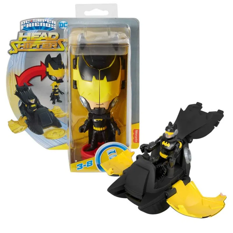Batman Imanginext Transformer Deslizador con Figura de Acción Negro<Mattel New