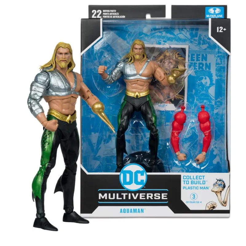 DC McFarlane Aquaman Figura de Colección Serie JLA<Spin Master Fashion