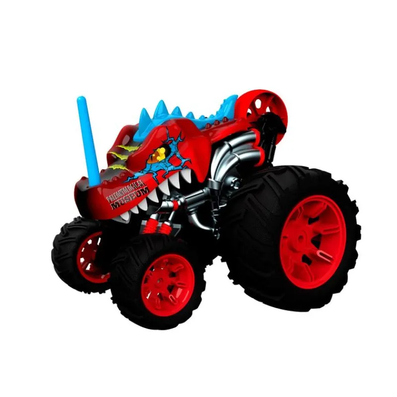 DinoCarro de Radio Control Rojo que Gira<Importacion Juguetron Online