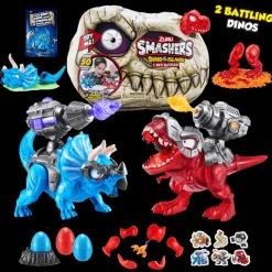 Dinosaurios de Batalla 2 Figuras Smashers T-Rex Rojo<Importacion Juguetron Best