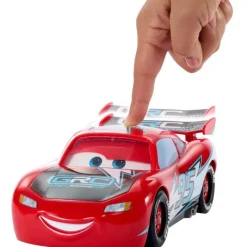 Disney Pixar Cars Rayo McQueen con dos modalidades de Juego: Derrapar o Velocidad<Mattel Hot