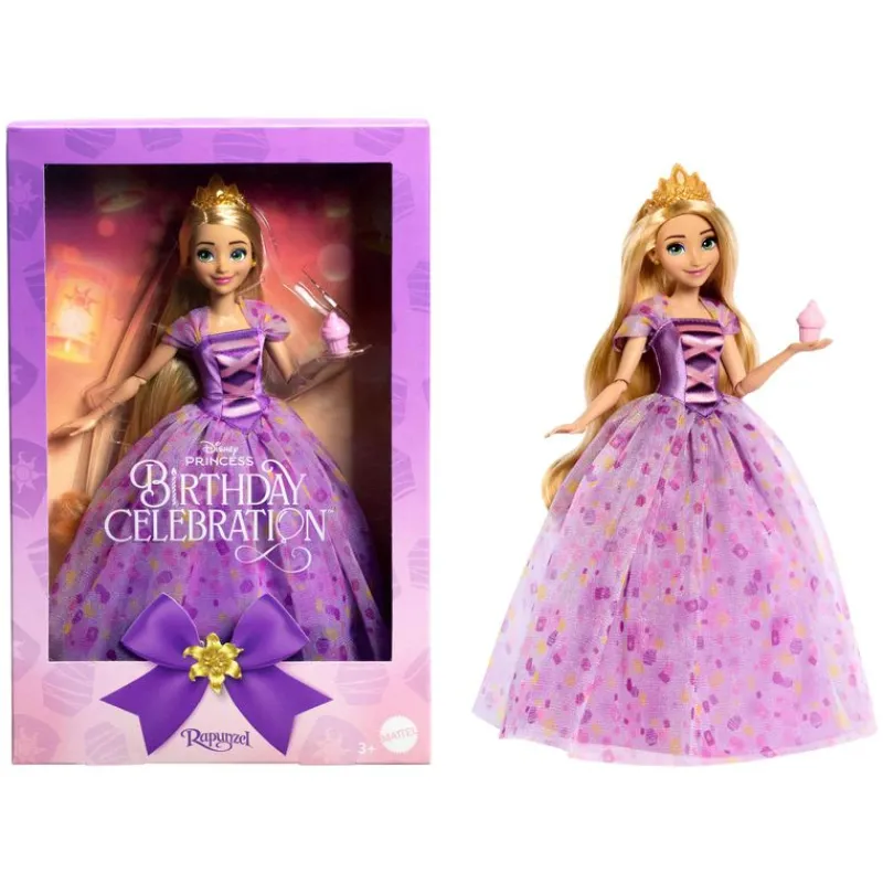 Disney Princesas Birthday Celebration Rapunzel, Figura de Colección<Mattel Discount