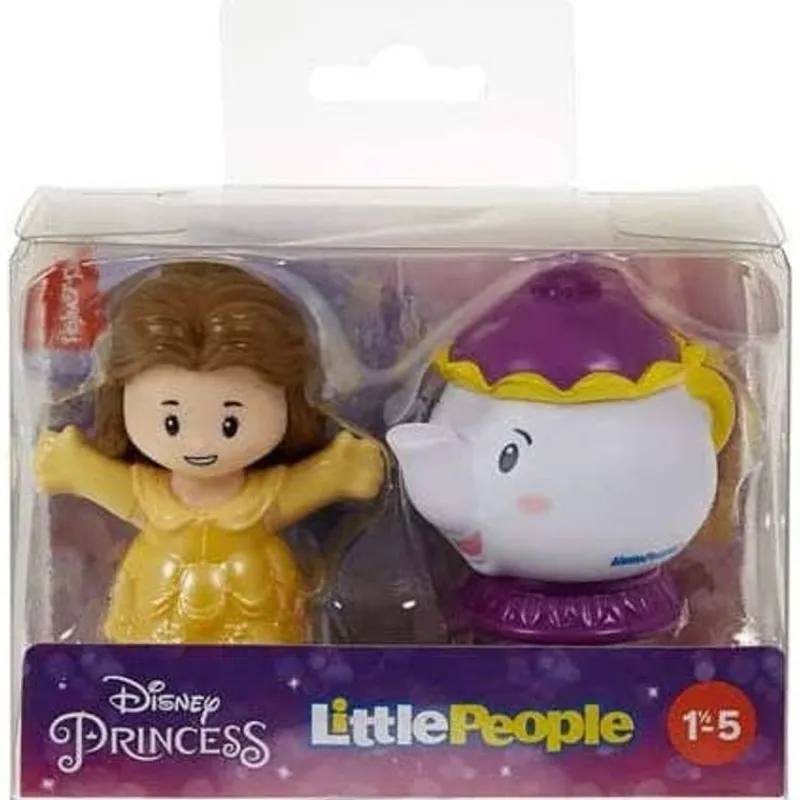 Disney Princesas La Bella y La Bestia Little People 2 Pack con Bella y la Sra. Potts<Mattel Hot