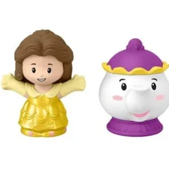 Disney Princesas La Bella y La Bestia Little People 2 Pack con Bella y la Sra. Potts<Mattel Hot