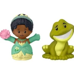 Disney Princesas La Princesa y el Sapo Little People 2 Pack Tiana y Naveen<Mattel New