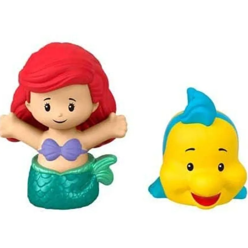 Disney Princesas La Sirenita Little People 2 Pack con Ariel y Flanders<Mattel Sale