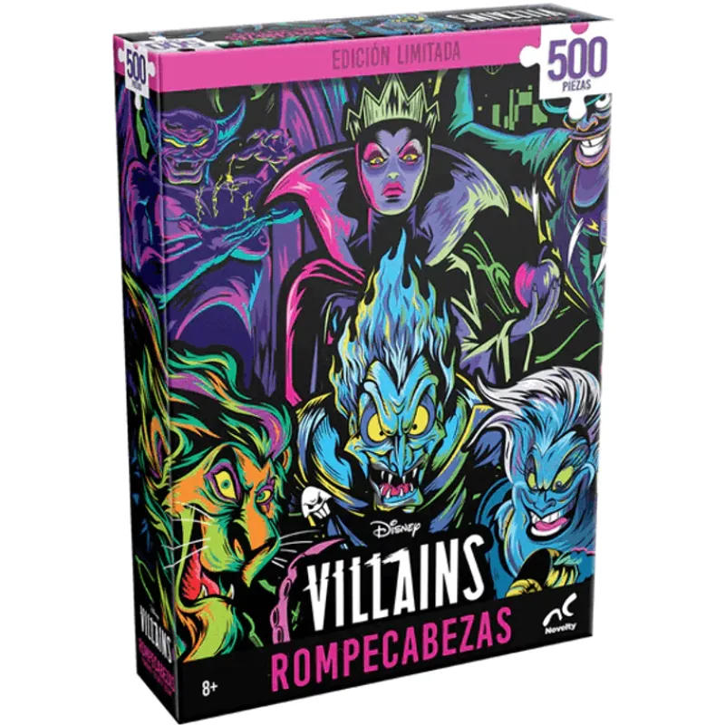 Disney Rompecabezas Arte Neón de Villanos de 500 Piezas<Novelty Best