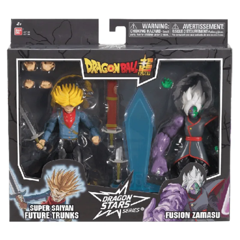 Dragon Ball 2 Pack Figuras de Acción Trunks vs Fusion Zamasu 37165<Bandai Outlet