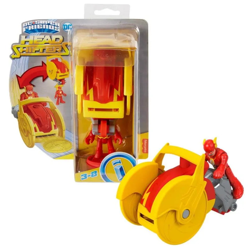 Flash Imanginext Transformer Motocicleta con Figura de Acción<Mattel Clearance