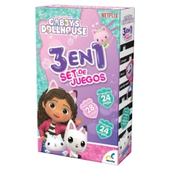 Gabby's Doll House Set de Juegos de Mesa 3 en 1<Novelty Fashion