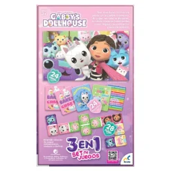 Gabby's Doll House Set de Juegos de Mesa 3 en 1<Novelty Fashion