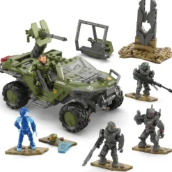 Halo Tanque Warthog del Fleetcom con 5 Mini Figuras de Mega Bloks<Mattel Online
