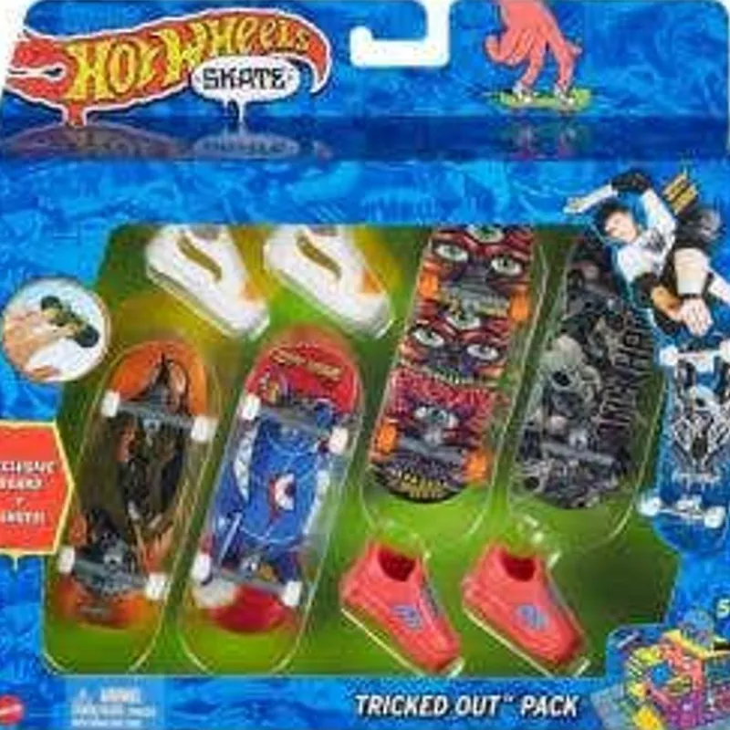 Hot Wheels 2 Pack Skate Patineta Sneakers Tony Hawk Dragón<Mattel Discount
