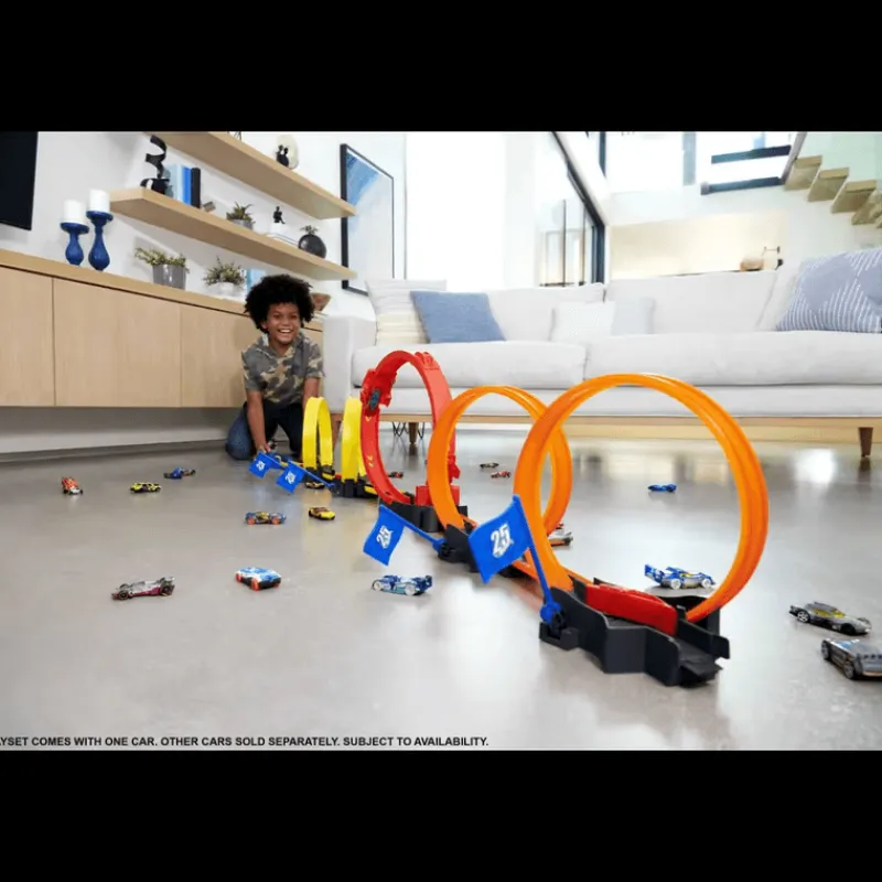 Hot Wheels Action Pista de Juguete Competencia Súper Loop HDR83<Mattel Discount