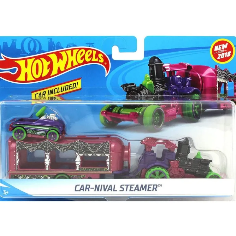 Hot Wheels Camión Car-Nival con Coche a Escala<Mattel New