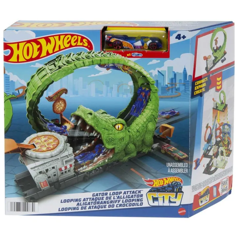 Hot Wheels City Ataque de Cocodrilo Incluye Carro<Mattel Discount
