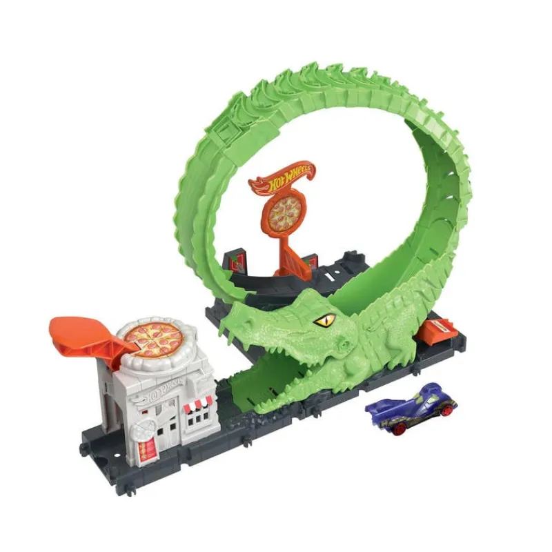 Hot Wheels City Ataque de Cocodrilo Incluye Carro<Mattel Discount
