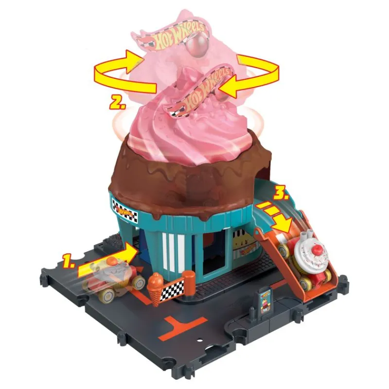 Hot Wheels City Set Heladería<Mattel Hot