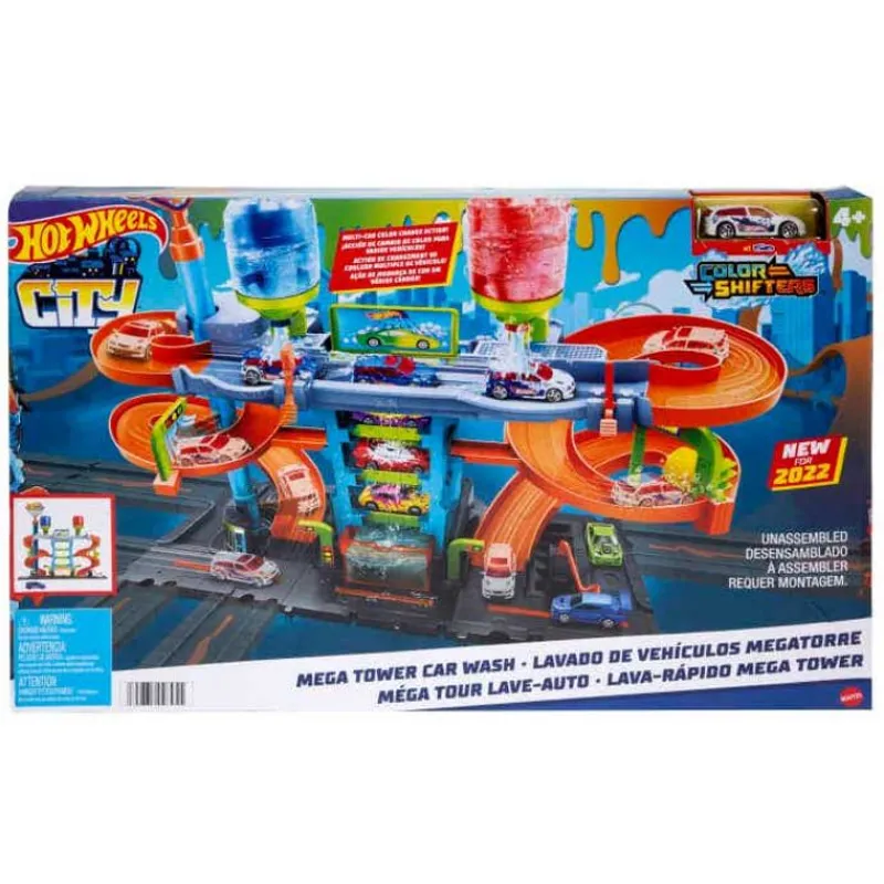 Hot Wheels City Set y Pista Mega Torre de Autolavado<Mattel Best