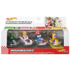 Hot Wheels Mario Kart Set de 4 Vehículos, incluye: Mario, Princesa Peach, Yoshi y Ghost<Mattel Sale
