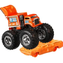 Hot Wheels Monster Truck Will Trash It All/Flat Iron<Mattel Clearance