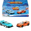 Hot Wheels Pull-Back Speeders 2 Pack Modelos: GT Scorcher & Porsche 911 GT3.Cuentan con Sistema de Fricción<Mattel Clearance
