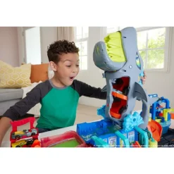 Hot Wheels Set de Juego Lavado de Autos Mega Tiburón<Mattel Discount