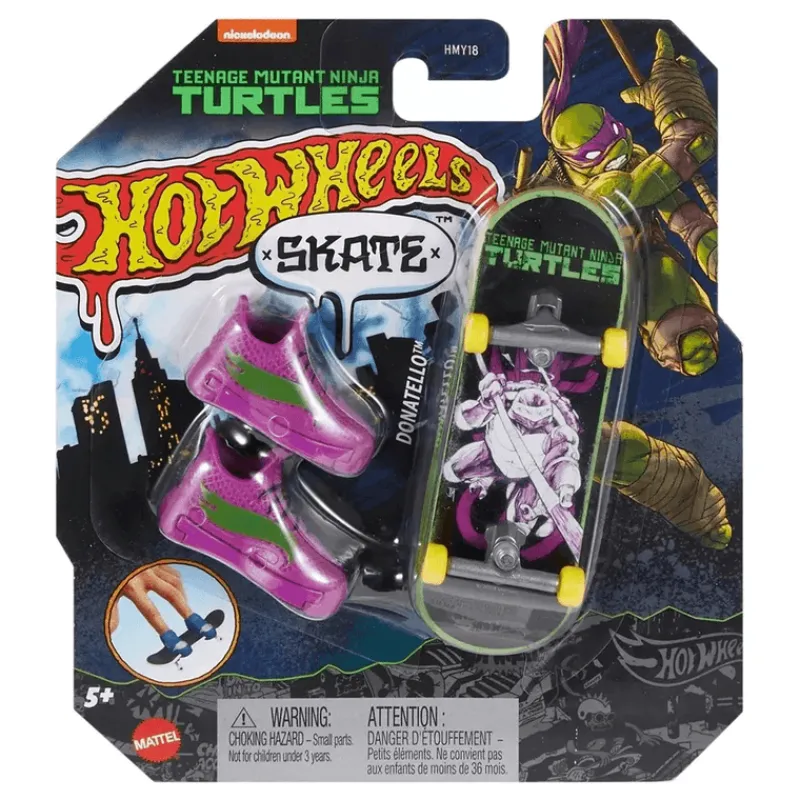 Hot Wheels Tortugas Ninja Skate Fingerboard Donatello<Mattel Sale