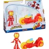 Iron Man Mini Muñeco Iron Man con Moto, Spidey y sus Amigos<Hasbro Outlet