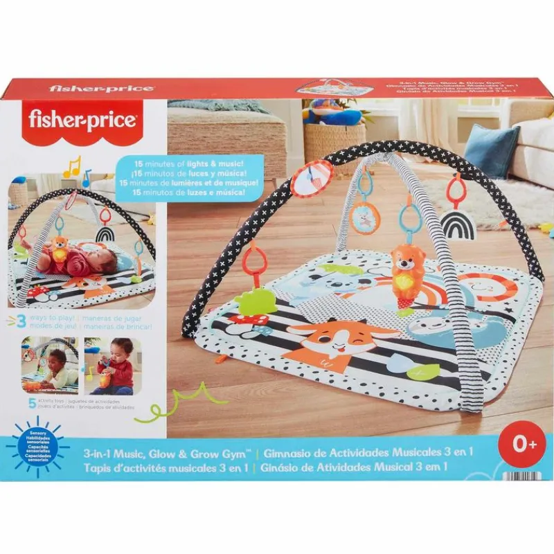 Juguete para Bebés Fisher-Price Gimnasio Actividades 3 en 1 con sonido<Mattel New